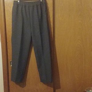 Roamans gray slacks. Bend Over size 16W.